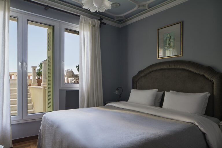 SYROU MELATHRON DELUXE DOUBLE ROOM WITH SHARED SEA VIEW TERRACE